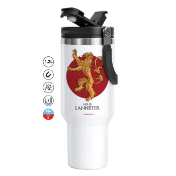 House Lannister GOT, Mega Tumbler με καπάκι, διπλού τοιχώματος (θερμό) 1,2L
