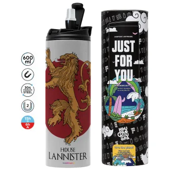 House Lannister GOT, Tumbler stainless steel GREY 600ml