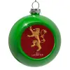 Green Christmas tree ornament bauble 8cm