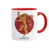 Mug colored red, ceramic, 330ml