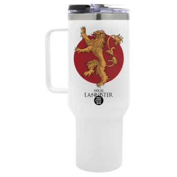 House Lannister GOT, Mega Tumbler με καπάκι, διπλού τοιχώματος (θερμό) 1,2L