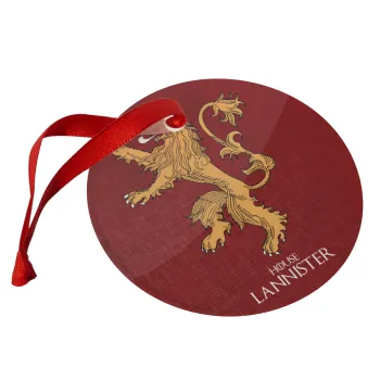 House Lannister GOT, Christmas ornament glass 9cm