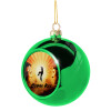 Green Christmas tree ornament ball 8cm