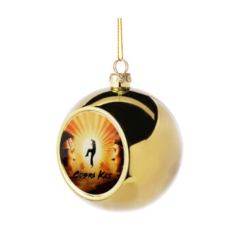 Cobra Kai, Χριστουγεννιάτικη μπάλα δένδρου Χρυσή 8cm