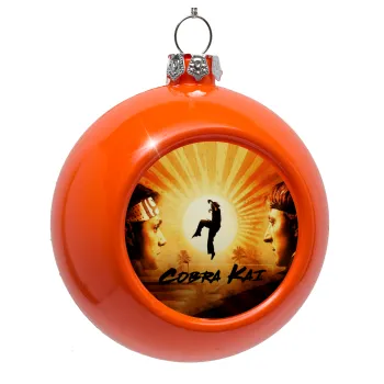 Cobra Kai, Orange Christmas tree ornament bauble 8cm