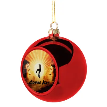 Cobra Kai, Christmas tree ball Red 8cm