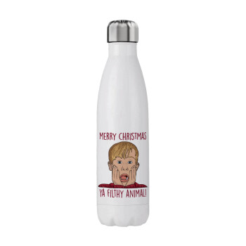 home alone, Merry Christmas ya filthy animal, Stainless steel, double-walled, 750ml