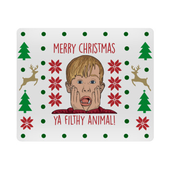home alone, Merry Christmas ya filthy animal, Mousepad rect 23x19cm