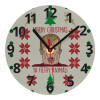 Ρολόι τοίχου γυάλινο (20cm)