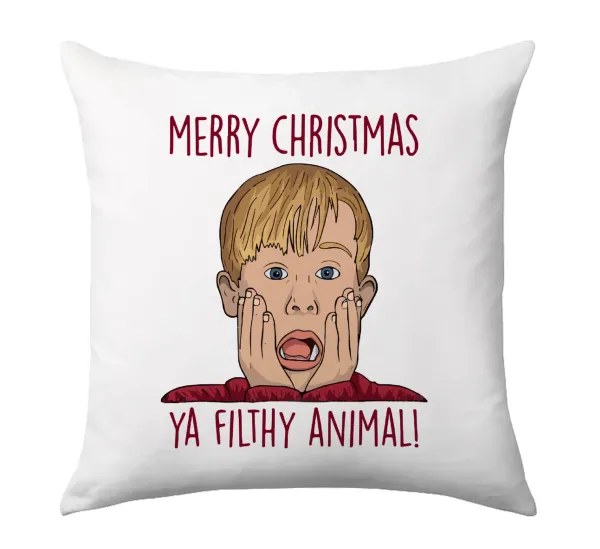 home alone — Μαξιλάρι καναπέ 40x40cm περιέχεται το  γέμισμα
