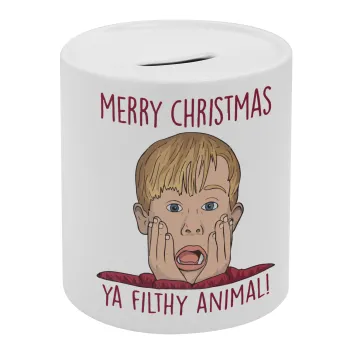 home alone, Merry Christmas ya filthy animal, Κουμπαράς πορσελάνης με τάπα