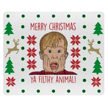 home alone, Merry Christmas ya filthy animal, Mousepad rect 23x19cm