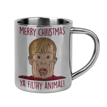 home alone, Merry Christmas ya filthy animal, Mug Stainless steel double wall 300ml