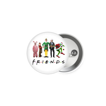 Christmas FRIENDS, Κονκάρδα παραμάνα 5.9cm