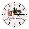 Christmas FRIENDS, Wooden wall clock (20cm)