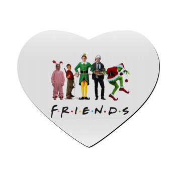 Christmas FRIENDS, Mousepad heart 23x20cm
