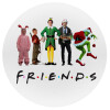 Christmas FRIENDS, Mousepad Στρογγυλό 20cm