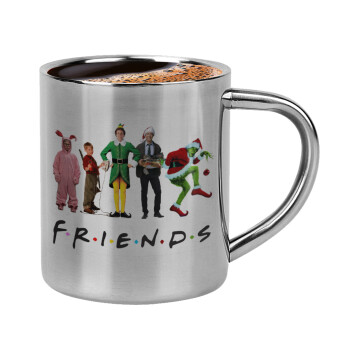 Christmas FRIENDS, Κουπάκι μεταλλικό διπλού τοιχώματος για espresso (220ml)