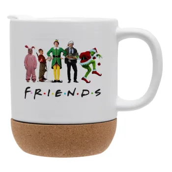 Christmas FRIENDS, Ceramic coffee mug Cork (MAT), 330ml