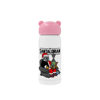 Star Wars Santalorian, Ροζ ανοξείδωτο παγούρι θερμό (Stainless steel), 320ml