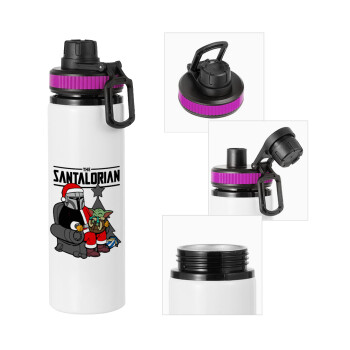 Star Wars Santalorian, Μεταλλικό παγούρι νερού με καπάκι ασφαλείας, αλουμινίου 850ml