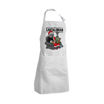 Star Wars Santalorian, Adult Chef Apron (with sliders and 2 pockets)