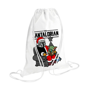 Star Wars Santalorian, Backpack pouch GYMBAG white (28x40cm)