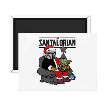 Star Wars Santalorian, Ορθογώνιο μαγνητάκι ψυγείου διάστασης 9x6cm