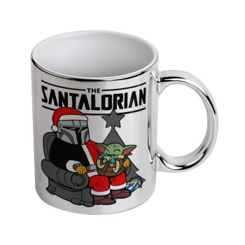 Star Wars Santalorian, Κούπα κεραμική, ασημένια καθρέπτης, 330ml