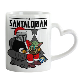 Star Wars Santalorian, Mug heart handle, ceramic, 330ml