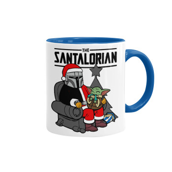 Star Wars Santalorian, Mug colored blue, ceramic, 330ml