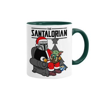 Star Wars Santalorian, Mug colored green, ceramic, 330ml