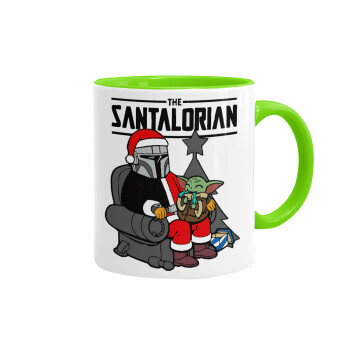 Star Wars Santalorian, Mug colored light green, ceramic, 330ml
