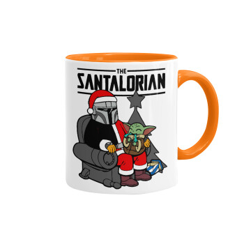 Star Wars Santalorian, Mug colored orange, ceramic, 330ml