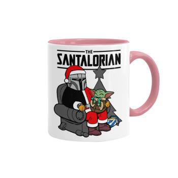 Star Wars Santalorian, Mug colored pink, ceramic, 330ml