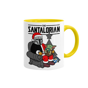 Star Wars Santalorian, Mug colored yellow, ceramic, 330ml