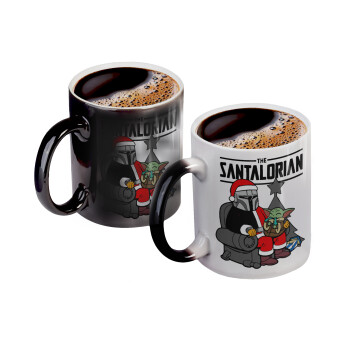 Star Wars Santalorian, Κούπα Μαγική, κεραμική, 330ml που αλλάζει χρώμα με το ζεστό ρόφημα