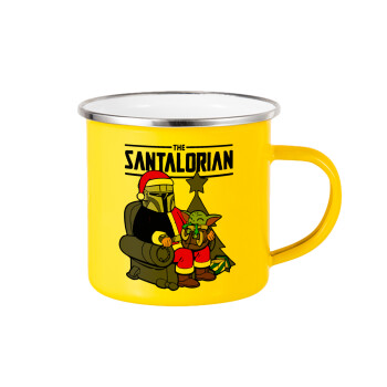 Star Wars Santalorian, Κούπα Μεταλλική εμαγιέ Κίτρινη 360ml