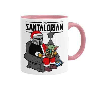 Star Wars Santalorian, Κούπα χρωματιστή ροζ, κεραμική, 330ml