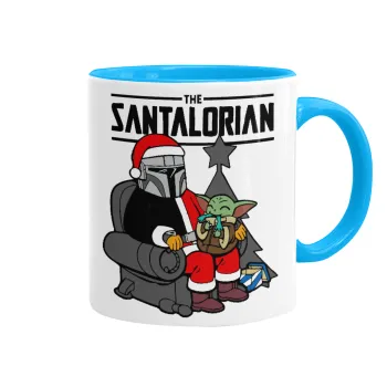 Star Wars Santalorian, Mug colored light blue, ceramic, 330ml