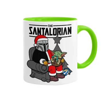 Star Wars Santalorian, Mug colored light green, ceramic, 330ml