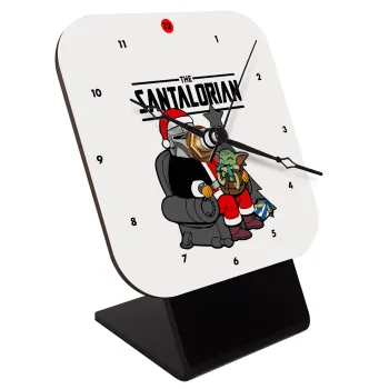 Star Wars Santalorian, Επιτραπέζιο ρολόι ξύλινο με δείκτες (10cm)