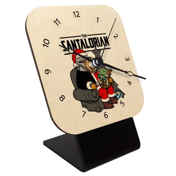 Star Wars Santalorian, Quartz Table clock in natural wood (10cm)