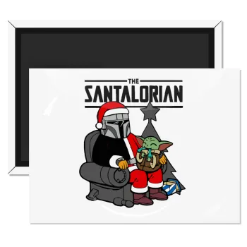 Star Wars Santalorian, Ορθογώνιο μαγνητάκι ψυγείου διάστασης 9x6cm