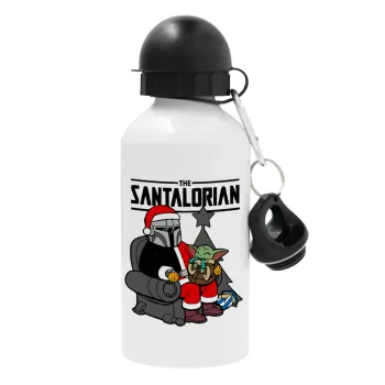 Star Wars Santalorian, Μεταλλικό παγούρι νερού, Λευκό, αλουμινίου 500ml