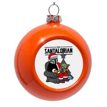 Star Wars Santalorian, Orange Christmas tree ornament bauble 8cm