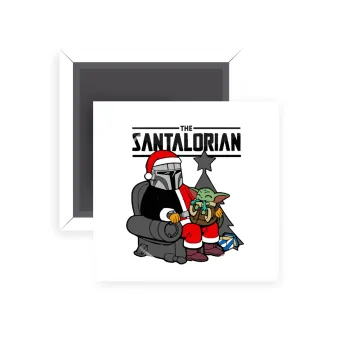 Star Wars Santalorian, Μαγνητάκι ψυγείου τετράγωνο διάστασης 5x5cm