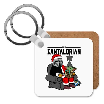 Star Wars Santalorian, Μπρελόκ Ξύλινο τετράγωνο MDF