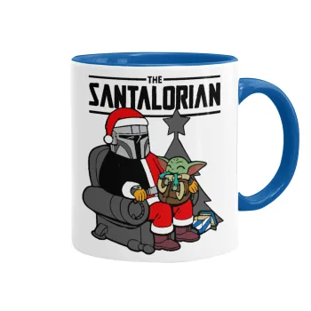 Star Wars Santalorian, Κούπα χρωματιστή μπλε, κεραμική, 330ml