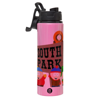 South Park, Metallic water bottle with safety lid, 850ml aluminum